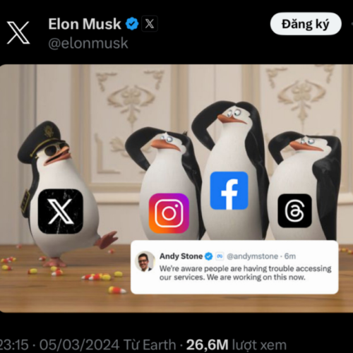 Elon Musk chế giễu Meta sau sự cố sập Facebook
